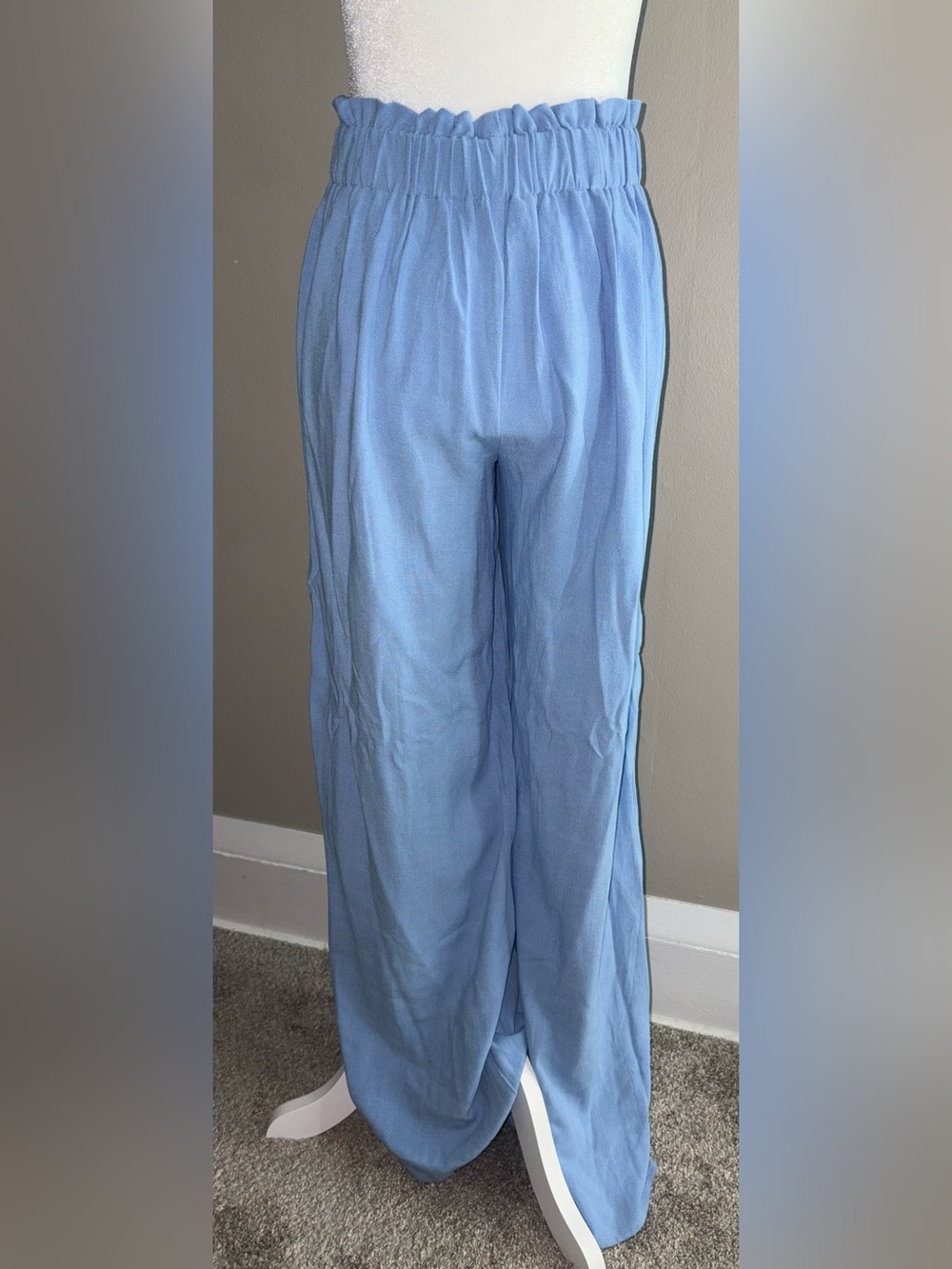 Sienna Sky -Light Blue Wide-Leg Pant     Memorial Fourth of July - Picture 4 of 5